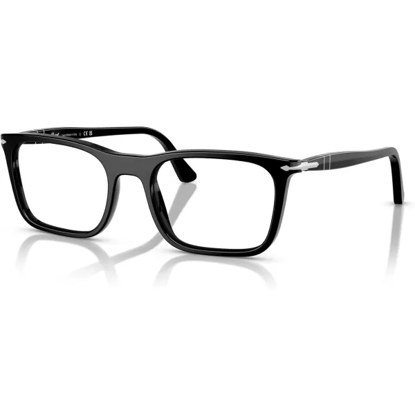 imagePersol Po3358v Rectangular Prescription Eyewear FramesBlackDemo Lens