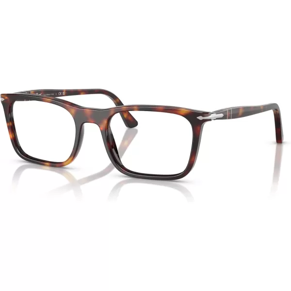 imagePersol Po3358v Rectangular Prescription Eyewear FramesHavanaDemo Lens