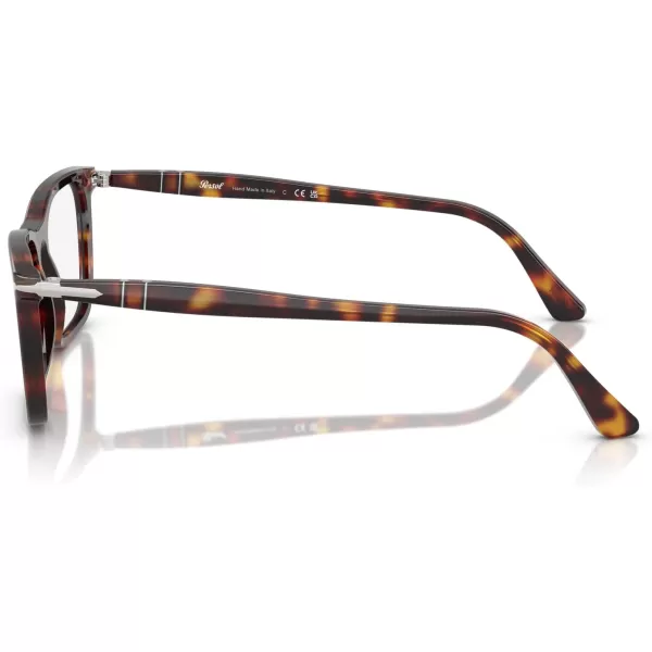 imagePersol Po3358v Rectangular Prescription Eyewear FramesHavanaDemo Lens