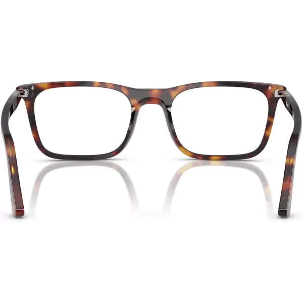 imagePersol Po3358v Rectangular Prescription Eyewear FramesHavanaDemo Lens