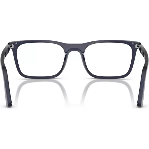 imagePersol Po3358v Rectangular Prescription Eyewear FramesMilky Depths BlueDemo Lens