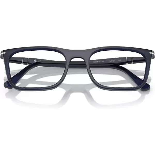 imagePersol Po3358v Rectangular Prescription Eyewear FramesMilky Depths BlueDemo Lens