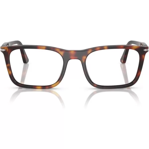 imagePersol Po3358v Rectangular Prescription Eyewear FramesHavanaDemo Lens