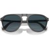 imagePersol Mens Po3302s Aviator SunglassesTransparent GreyLight Blue Gradient Dark Blue