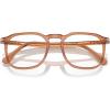 imagePersol Mens Po3337v Round Prescription Eyewear FramesTransparent BrownDemo Lens