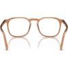 imagePersol Mens Po3337v Round Prescription Eyewear FramesTransparent BrownDemo Lens