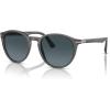 imagePersol PO3152S Round SunglassesTransparent GreyLight Blue Gradient Dark Blue