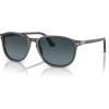 imagePersol Po3019s Square SunglassesTransparent GreyLight Blue Gradient Dark Blue