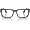 imagePersol Mens Po3315v Rectangular Prescription Eyewear FramesSmokeDemo Lens