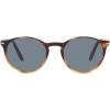 imagePersol PO3092SM Steve McQueen Round SunglassesDark TortoiseLight TortoiseLight Blue