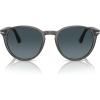 imagePersol PO3152S Round SunglassesTransparent GreyLight Blue Gradient Dark Blue
