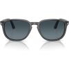 imagePersol Po3019s Square SunglassesTransparent GreyLight Blue Gradient Dark Blue