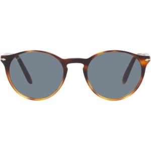 imagePersol PO3092SM Steve McQueen Round SunglassesDark TortoiseLight TortoiseLight Blue