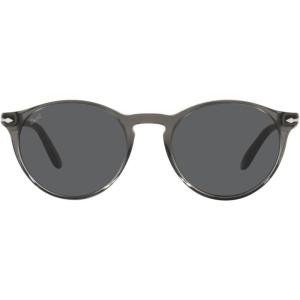 imagePersol PO3092SM Steve McQueen Round SunglassesDark Transparent GreyDark Grey