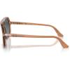 imagePersol Mens Po3328s Aviator SunglassesTransparent BrownLight Blue Gradient Dark Blue