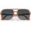 imagePersol Mens Po3328s Aviator SunglassesTransparent BrownLight Blue Gradient Dark Blue