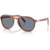 imagePersol PO3235S Aviator SunglassesTerra Di SienaLight Blue