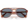 imagePersol PO3235S Aviator SunglassesTerra Di SienaLight Blue