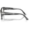 imagePersol Po3297v Rectangular Prescription Eyewear FramesStriped GreyDemo Lens