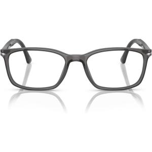 imagePersol Po3189v Rectangular Prescription Eyewear FramesTransparent GreyDemo Lens