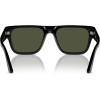 imagePersol Unisex Sunglasses Black Frame Green Lenses 57MMBlackGreen