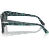 imagePersol Unisex Sunglasses Black Frame Green Lenses 57MMStriped BrownLight Blue