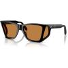 imagePersol Man Sunglasses Black Frame Green Lenses 57MMBlackYellow