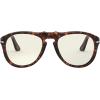 imagePersol Mens PO0649 Polarized Aviator Sunglasses HavanaGrey 54 mm