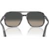 imagePersol Mens Po3328s Aviator SunglassesStriped GreyGrey Gradient Dark