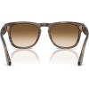 imagePersol Mens Po3333s Elio Square SunglassesStriped BrownGradient Brown