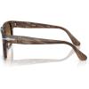 imagePersol Mens Po3333s Elio Square SunglassesStriped BrownGradient Brown