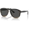 imagePersol Po0649co Aviator SunglassesLight Brown HornSmoke