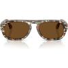 imagePersol Po3369s Aviator SunglassesAmber BrownPirate BlackBrown Polarized