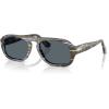 imagePersol Po3369s Aviator SunglassesFrost GreyNautical BlueBlue