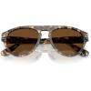 imagePersol Po3370s Aviator SunglassesAmber BrownPirate BlackBrown Polarized