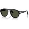 imagePersol Po3370s Aviator SunglassesBlackGreen