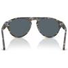 imagePersol Po3370s Aviator SunglassesFrost GreyNautical BlueBlue