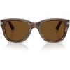 imagePersol Po3372s Square SunglassesStriped BrownPolarized Brown