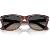 imagePersol Po3372s Square SunglassesStriped BurgundyGradient Grey