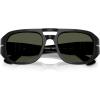 imagePersol Po3373s Vincent Aviator SunglassesBlackGreen