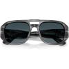 imagePersol Po3373s Vincent Aviator SunglassesStriped GreyLight Blue Gradient Dark Blue
