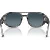 imagePersol Po3373s Vincent Aviator SunglassesStriped GreyLight Blue Gradient Dark Blue