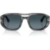 imagePersol Po3373s Vincent Aviator SunglassesStriped GreyLight Blue Gradient Dark Blue