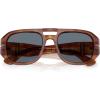 imagePersol Po3373s Vincent Aviator SunglassesTerra Di SienaLight Blue