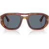 imagePersol Po3373s Vincent Aviator SunglassesTerra Di SienaLight Blue