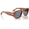 imagePersol Po3373s Vincent Aviator SunglassesTerra Di SienaLight Blue