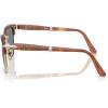 imagePersol Po3375s Square SunglassesTerra Di SienaLight Blue