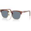 imagePersol Po3375s Square SunglassesTerra Di SienaLight Blue