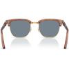 imagePersol Po3375s Square SunglassesTerra Di SienaLight Blue