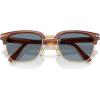 imagePersol Po3375s Square SunglassesTerra Di SienaLight Blue